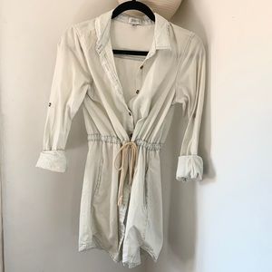 Chambray Tie Waist Tunic/Dress